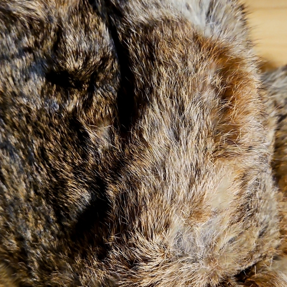 Mad Bomber Real Rabbit Fur Winter Hat With Button Front Flap & Ear Flaps Sz. S - Picture 8 of 8